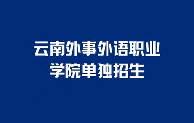 2023年云南外事外语职业学院单独招生考试大纲